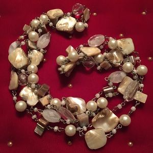 Beaded necklace long